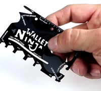 Мультитул-кредитка Wallet Ninja 18 в 1 Валет Ниндзя, 2 шт.