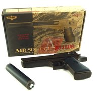 Пистолет пневматический с глушителем AirSoft Gun K111DS