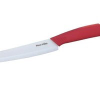 нож керам с красн ручк, бел лезвие 15см, 2 мм  K1516 Vampiro Bianco R3