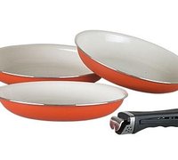 Набор посуды Pomid'Oro с керам. покр. и съёмн. ручкой.  Terracotta Integrita Set R3