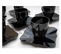 Чайный сервиз AUTHENTIC BLACK E4958, 0,22 л 6 перс. 12 предметов Luminarc