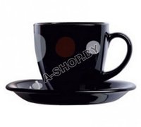 Чайный сервиз Luminarc (Люминарк) KYOKO BLACK 220 мл. 12 пр. арт: G 6904