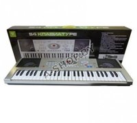 Детский синтезатор пианино с микрофоном SD5492-A 54 клавиши, 16 музыкальных инструментов