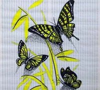 Обогреватель настенный «Бархатный сезон» Бабочки на белом фоне