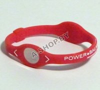"Power balance" силиконовый браслет (красный)
