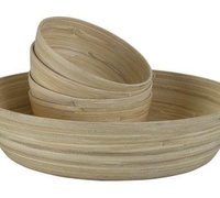 набор столовой посуды из бамбука, 30см+4*15см  Vero Natura Casa Set R3