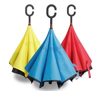 Умный зонт закрывающийся наоборот Umbrella