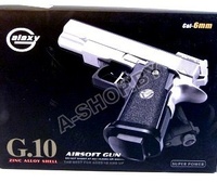 Игрушечный металлический пневматический пистолет Airsoft Gun G.10