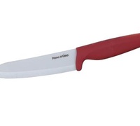 нож керам с красн ручк, бел лезвие 15см, 2 мм  K1514 Vampiro Bianco R3