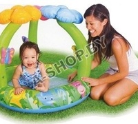 Бассейн надувной Intex 57419 Джунгли 102*81 см (1-3 года)