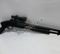 Воздушное ружье Huanghe штурмовой дробовик M590 "0047" + 5 пакетиков пулек в подарок!