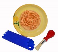 Тарелка-терка LEOMAX Great Plate Грэйт Плэйт + перчатки для чистки овощей