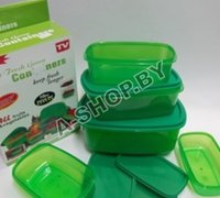 Набор пластиковых зеленых контейнеров для продуктов Stay Fresh Green 10 предметов  
