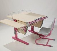 Набор универсальной мебели: стол, стул  (СУТ.14-02) (розовый, клен) "TEX"