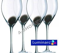 Фужеры для вина Luminarc DRIP BLACK E2202, 0,35 л 4 шт.