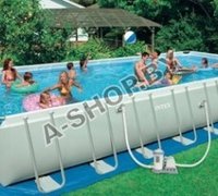 Каркасный бассейн Intex 54990 Rectangular Ultra Frame Pool , 975х488х132 см